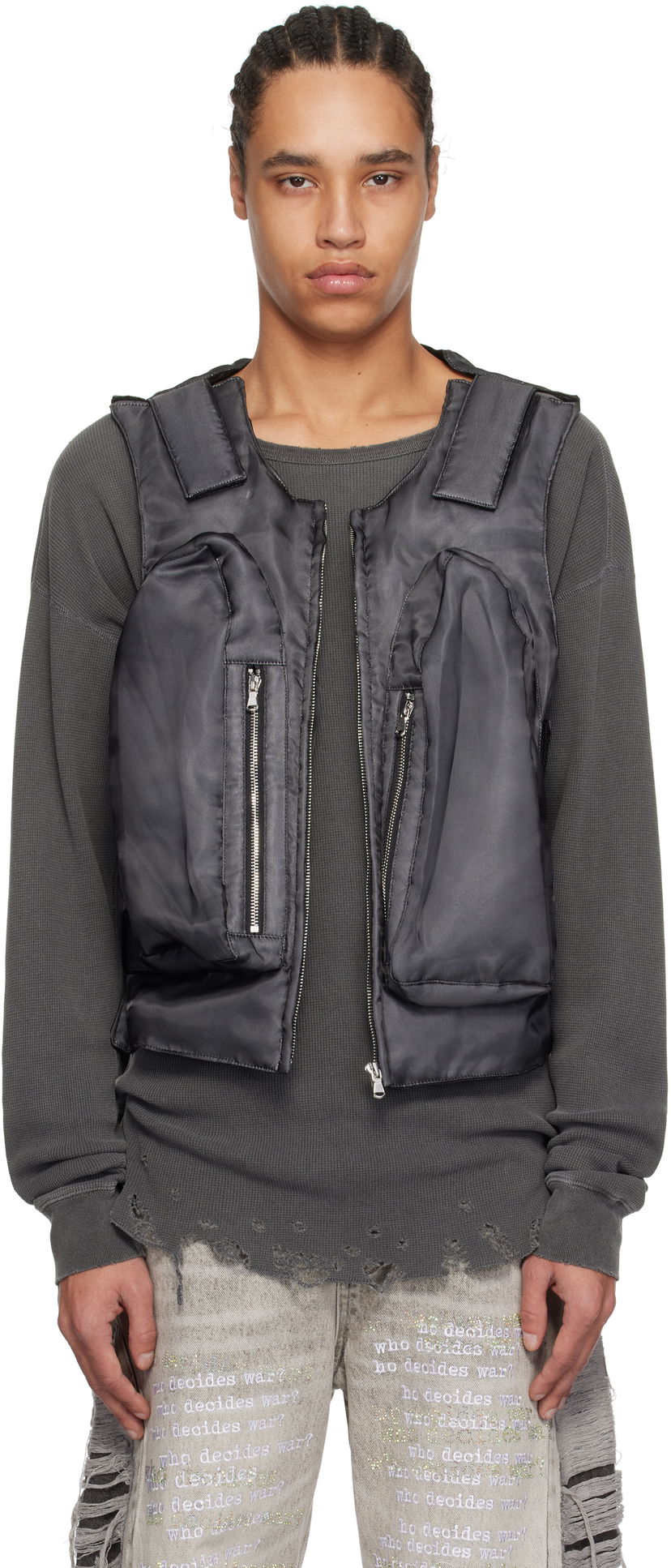 Vest Who Decides War Who Decides War Organza Bullet Point Vest Sort | 1131360002SS25