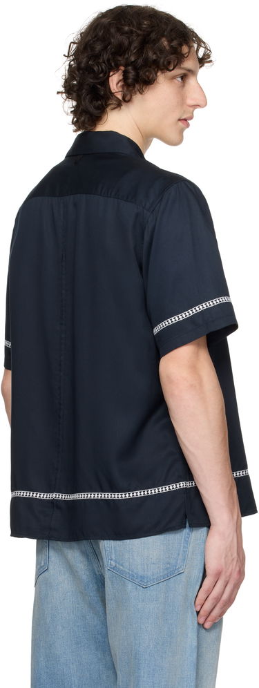 Skjorte rag & bone rag & bone Dalton Embroidered Shirt Mørkeblå | MBW25PA027SVML, 2