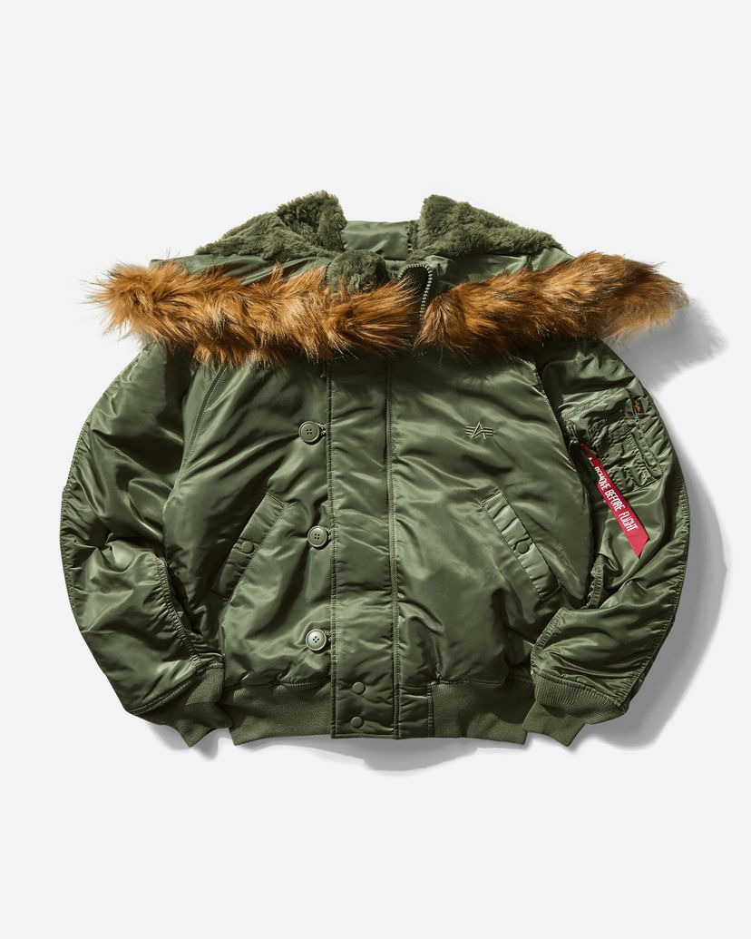 Bomberjakke Alpha Industries N-2B Heritage Winter Jacket Grøn | 100105AI 01