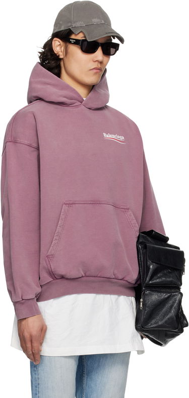 Sweatshirt Balenciaga Balenciaga Campaign Hoodie Lyserød | 767877TQVN6, 1