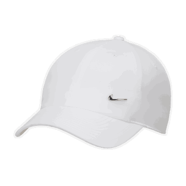 Kasket Nike Dri-FIT Club Unstructured Metal Swoosh Hvid | FB5372-100, 0