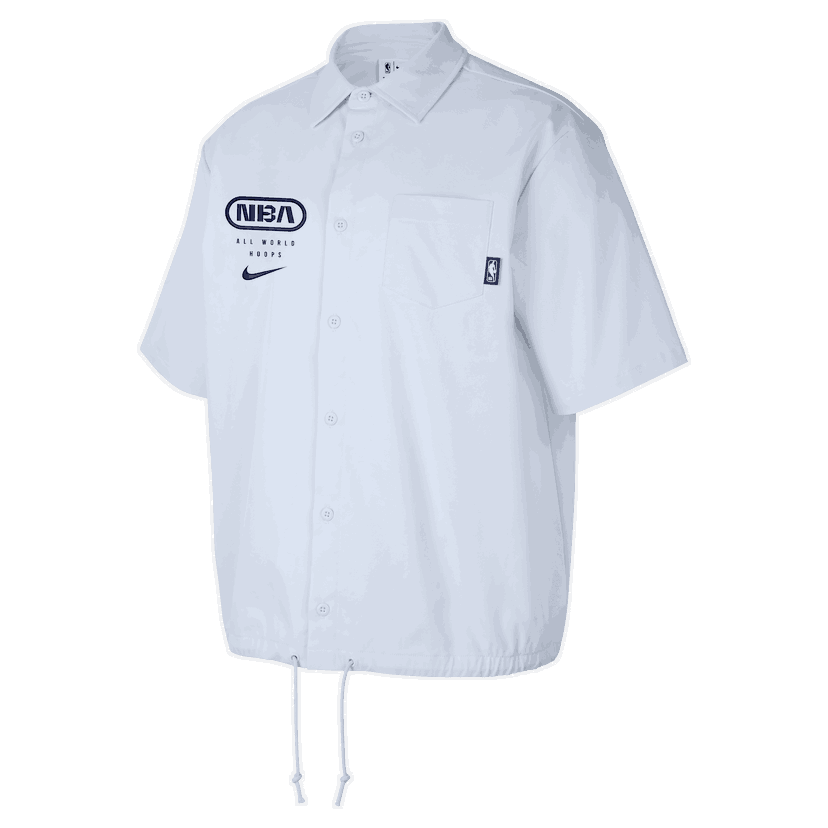 Skjorte Nike NBA Team 31 Club Woven Short Sleeve Shirt Hvid | FZ7510-085