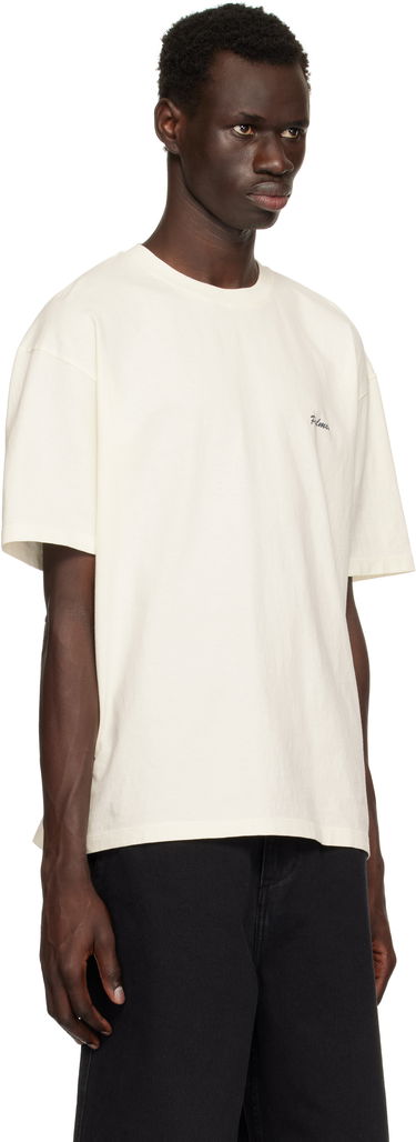 T-shirt Palmes Dyed Chest Logo T-Shirt Hvid | P10-0026-036, 1