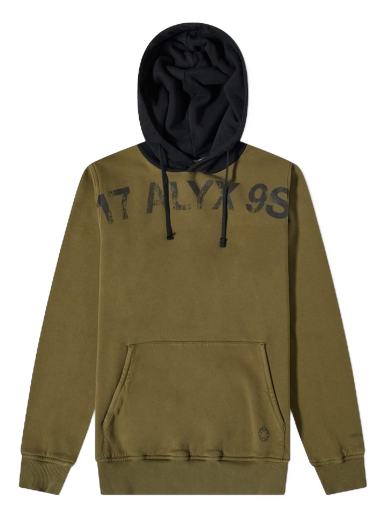 Sweatshirt 1017 ALYX 9SM Popover Fleece Hoodie Grøn | AAUSW0157FA01-GRN0004