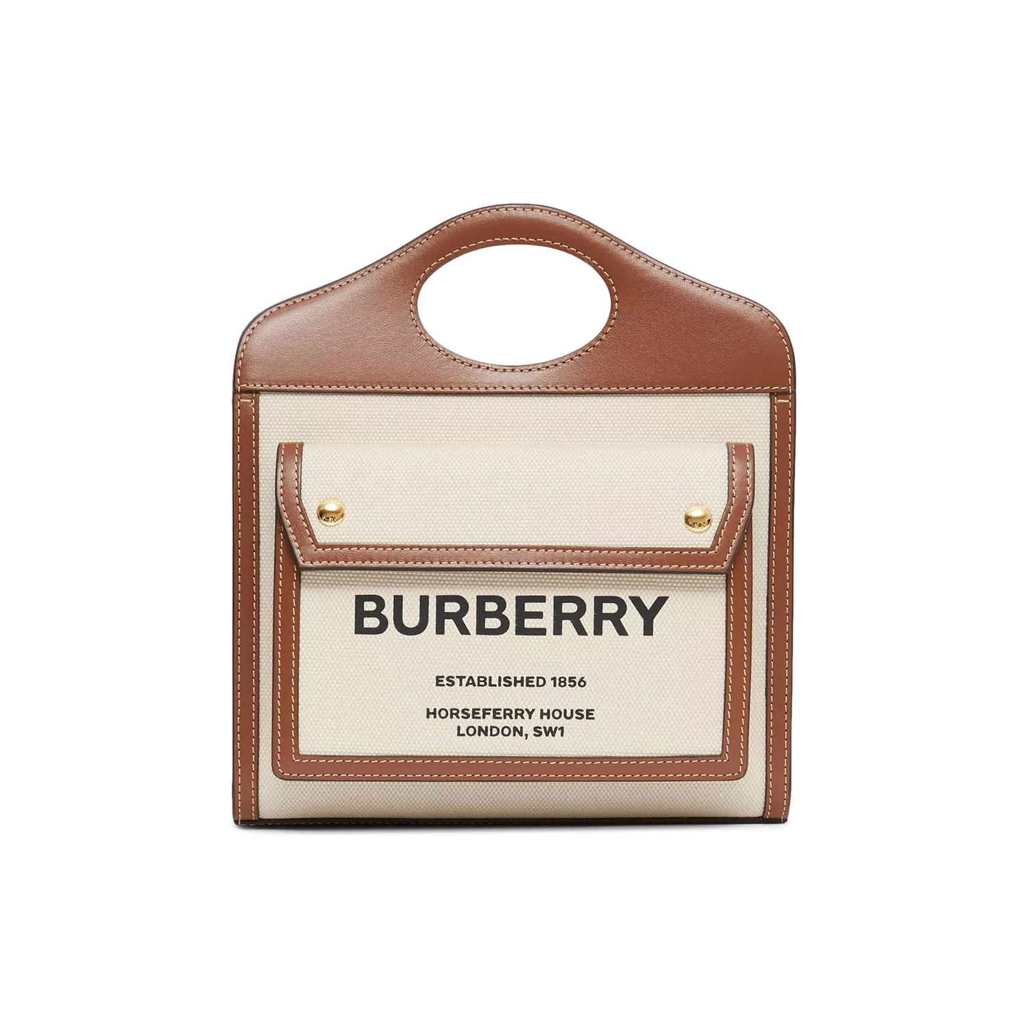 Håndtaske Burberry Mini Pocket Bag Brun | 8039361, 1