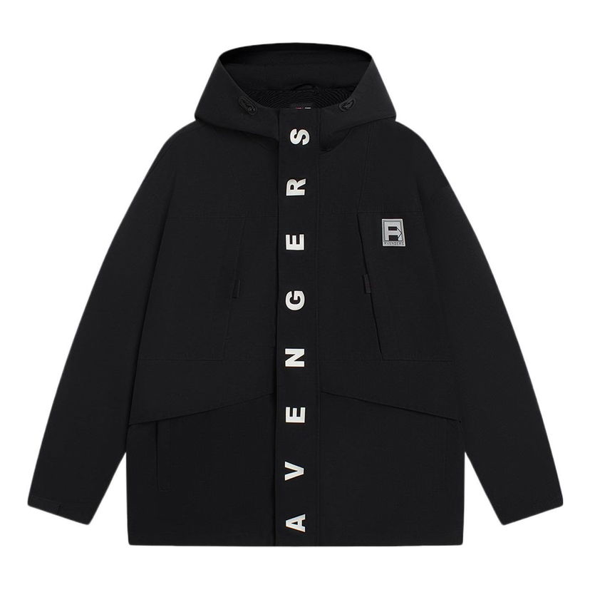 Vindjakke Li-Ning MARVEL Graphic Windbreaker Sort | AFDSC93-2