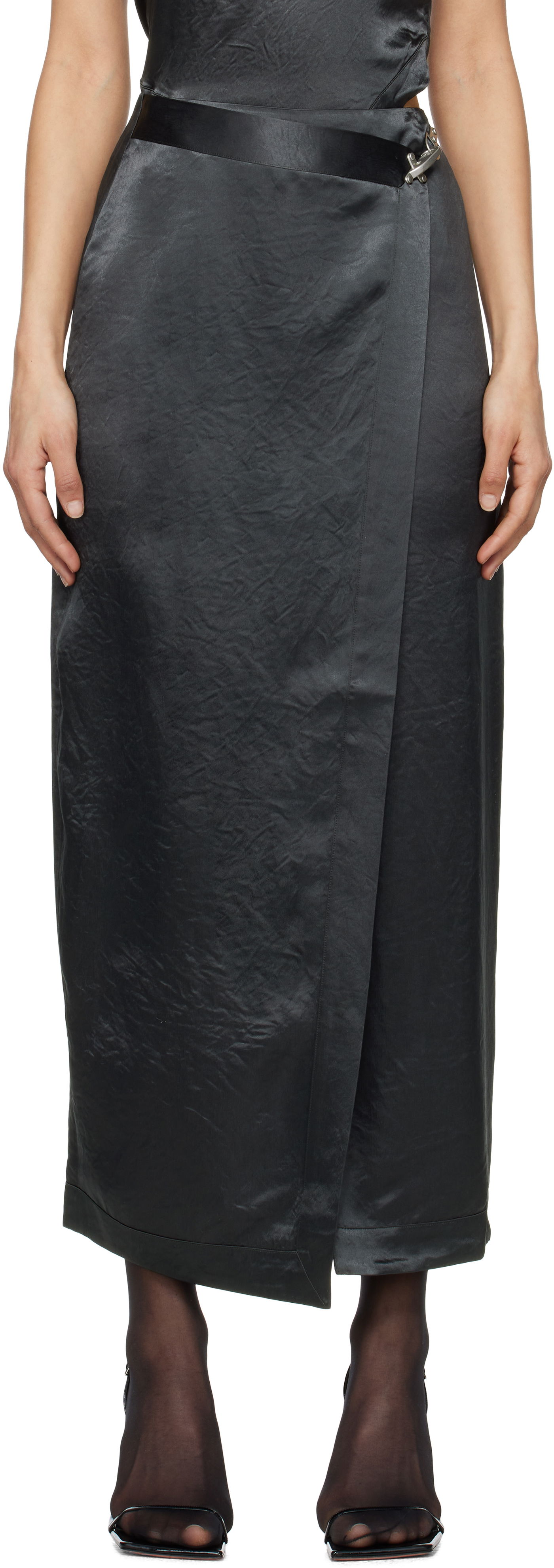 Nederdel Nanushka Nanushka Grisel Maxi Wrap Skirt Sort | NW25RSSK03277, 0