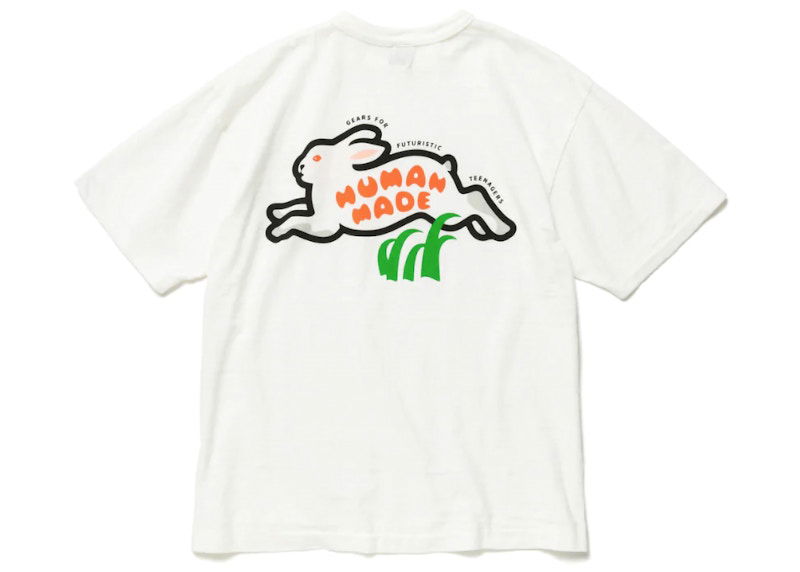 T-shirt Human Made Rabbit Graphic T-Shirt Hvid | HM24TE002, 0