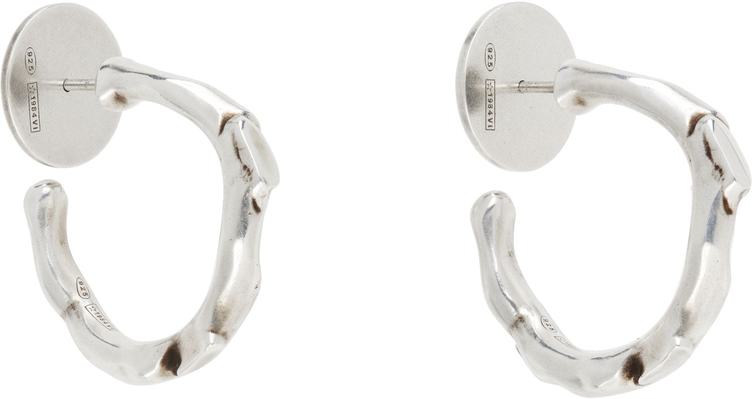 Øreringe Ann Demeulemeester Ann Demeulemeester Juana Silver Thorn Hoop Earrings Metalisk | 2520-W-JE53-JW020-070, 1