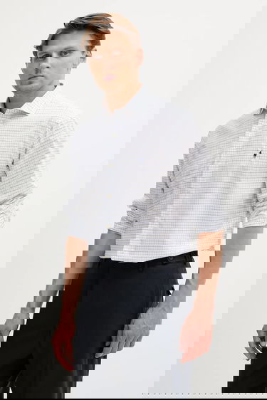 Skjorte Polo by Ralph Lauren Polo Ralph Lauren Regular Fit Check Dress Shirt Hvid | 712969006, 0