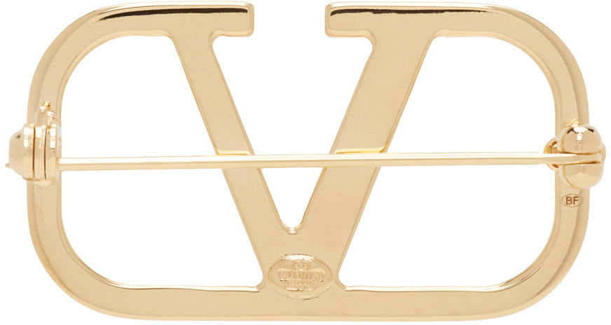 Smykker Valentino Garavani VLogo Signature Brooch "Gold" Metalisk | 4W2J0E82MET, 1