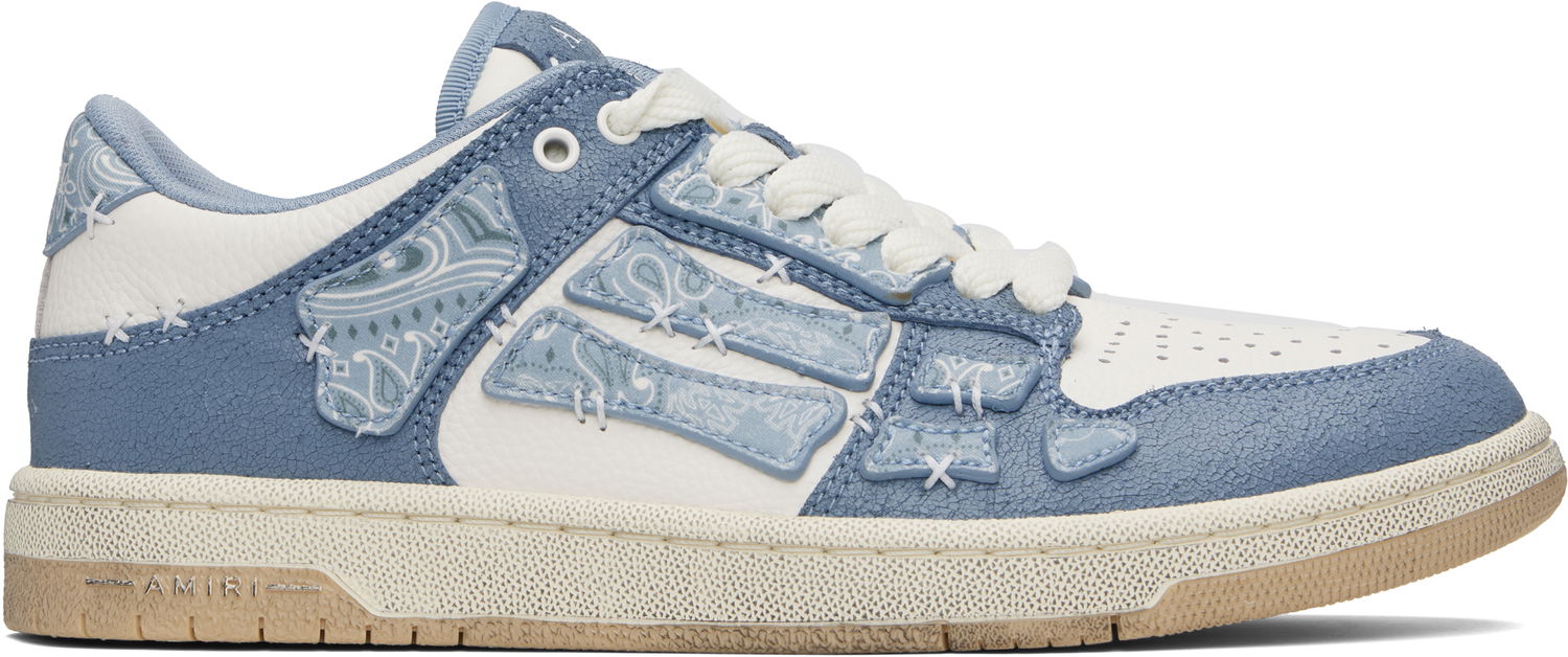 Sneakers og sko AMIRI Bandana Skel Top Low Blå | AMFOSR1140, 0