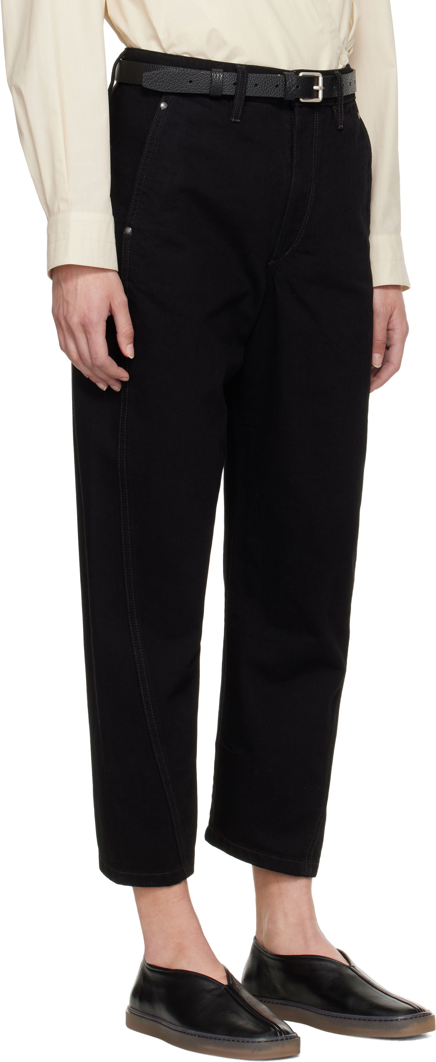 Jeans LEMAIRE Lemaire Twisted Jeans Sort | PA1051 LD1031, 1