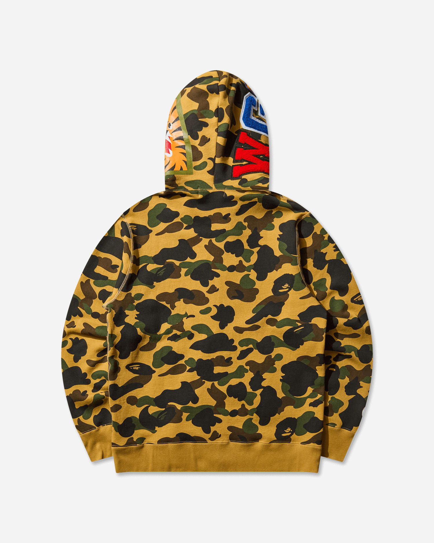Sweatshirt BAPE 1st Camo Shark Full Zip Hoodie Gul | 1L80115007 YELLOW, 0