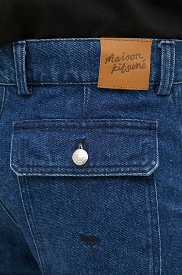 Jeans MAISON KITSUNÉ Workwear Jeans Blå | NM01108WW5023, 3