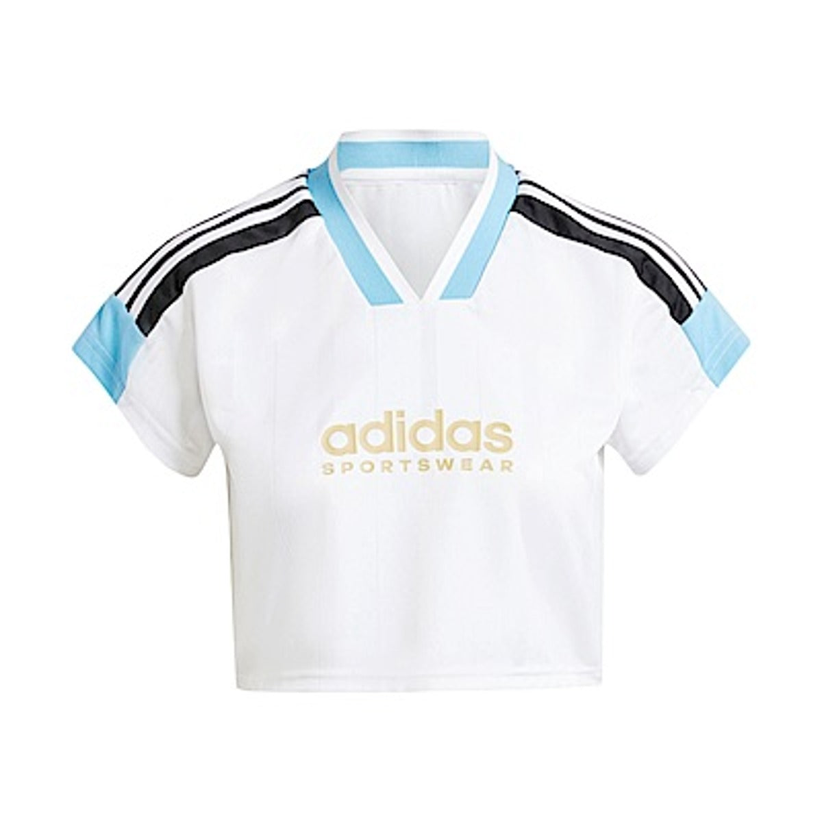 Crop top adidas Originals Cropped Jersey with 3 Stripes Hvid | IZ2083, 0