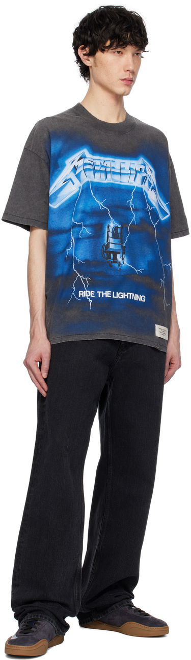 T-shirt Represent Clo Represent x Metallica 'Ride The Lightning' Graphic Tee Grå | MLM4356, 3