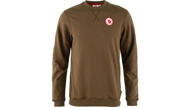 Sweatshirt FJÄLLRÄVEN 1960 Logo Badge Crewneck Sweatshirt Brun | F87163-299, 1