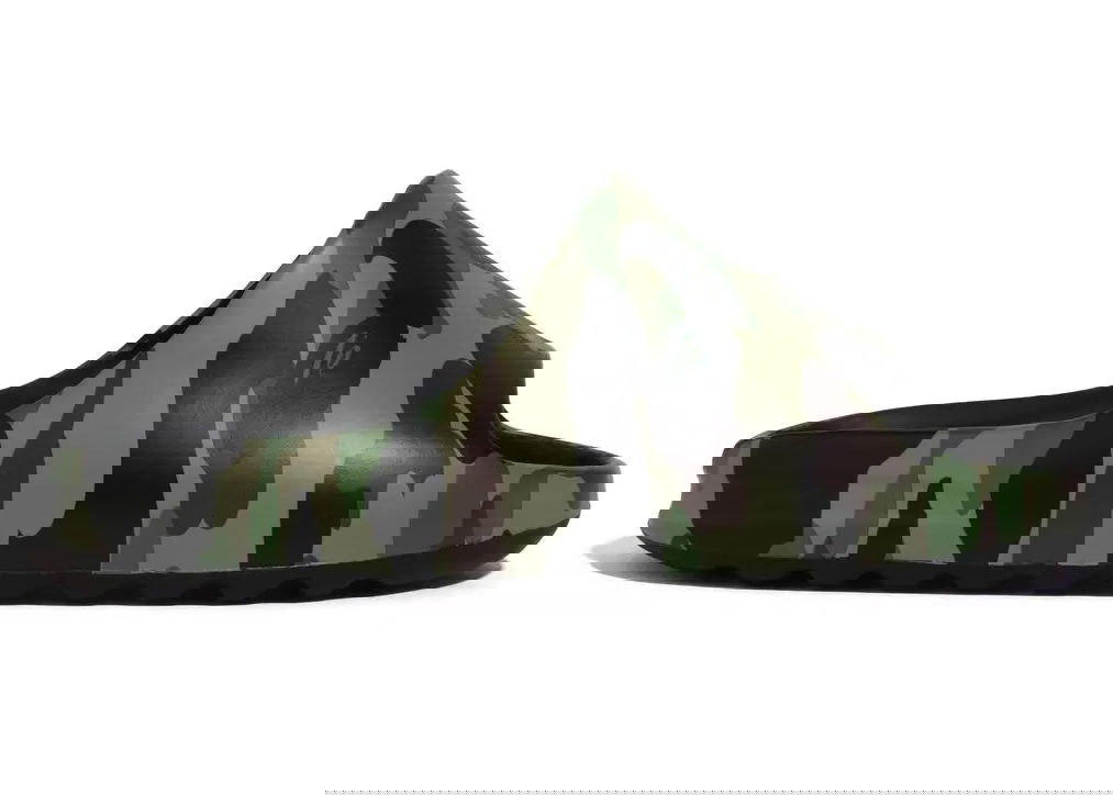 Sneakers og sko BAPE A Bathing Ape 1st Camo Slide Green Grøn | 1K20-191-013-GRN, 0