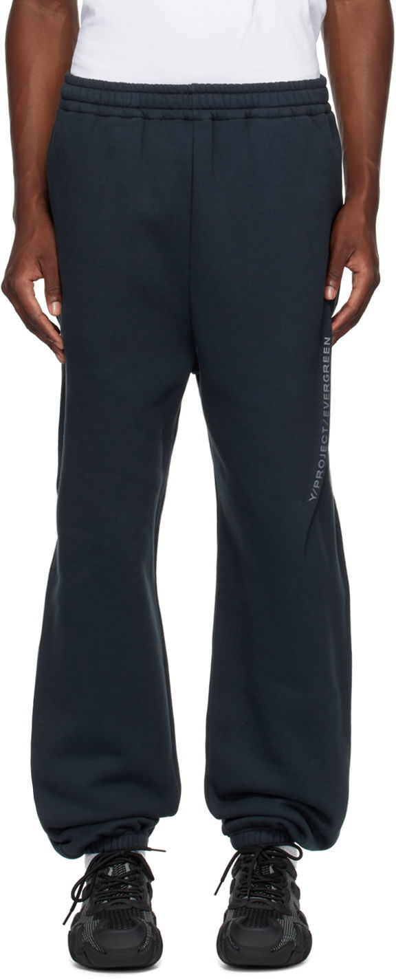Joggingbukser Y/PROJECT Pinched Logo Sweatpants Sort | 204PA001