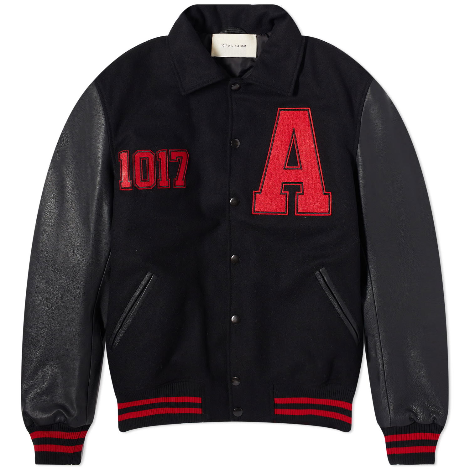 Jakke 1017 ALYX 9SM Logo Varsity Jacket Sort | AAMOU0449FA01BLK0001, 0