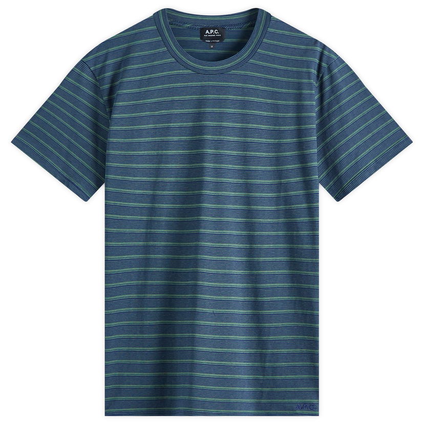 T-shirt A.P.C. A.P.C. Men's Aymeric Stripe Tee Blå | COHGX-H26132-IAK