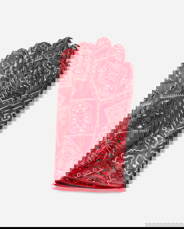 Handsker KAPITAL Leather Cookie Bandana Gloves Rød | K2409XG506 RED, 0