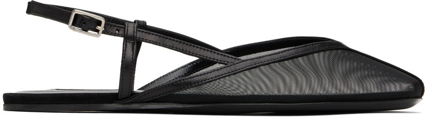 Tilbehør AMI AMI Paris Slingback Ballerina Flats Sort | FSV807.AW0076