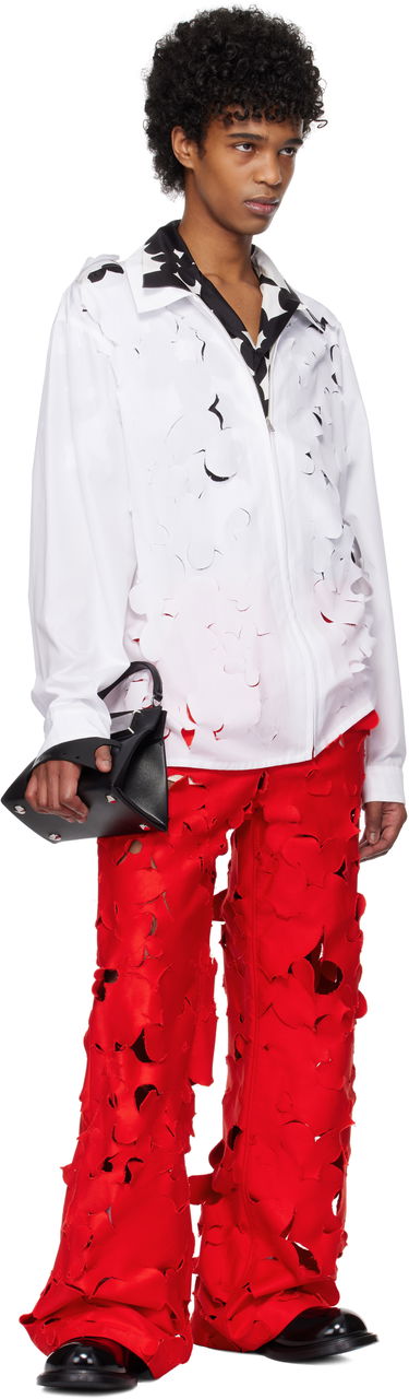 Bukser Marni Marni Cut-Out Cargo Pants Rød | PUMU0287S0 USR012, 3