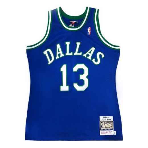 Jersey Mitchell & Ness Mitchell & Ness Dallas Mavericks Basketball Jersey Blå | AJY4AC19092-DMAROYA98SNA, 0