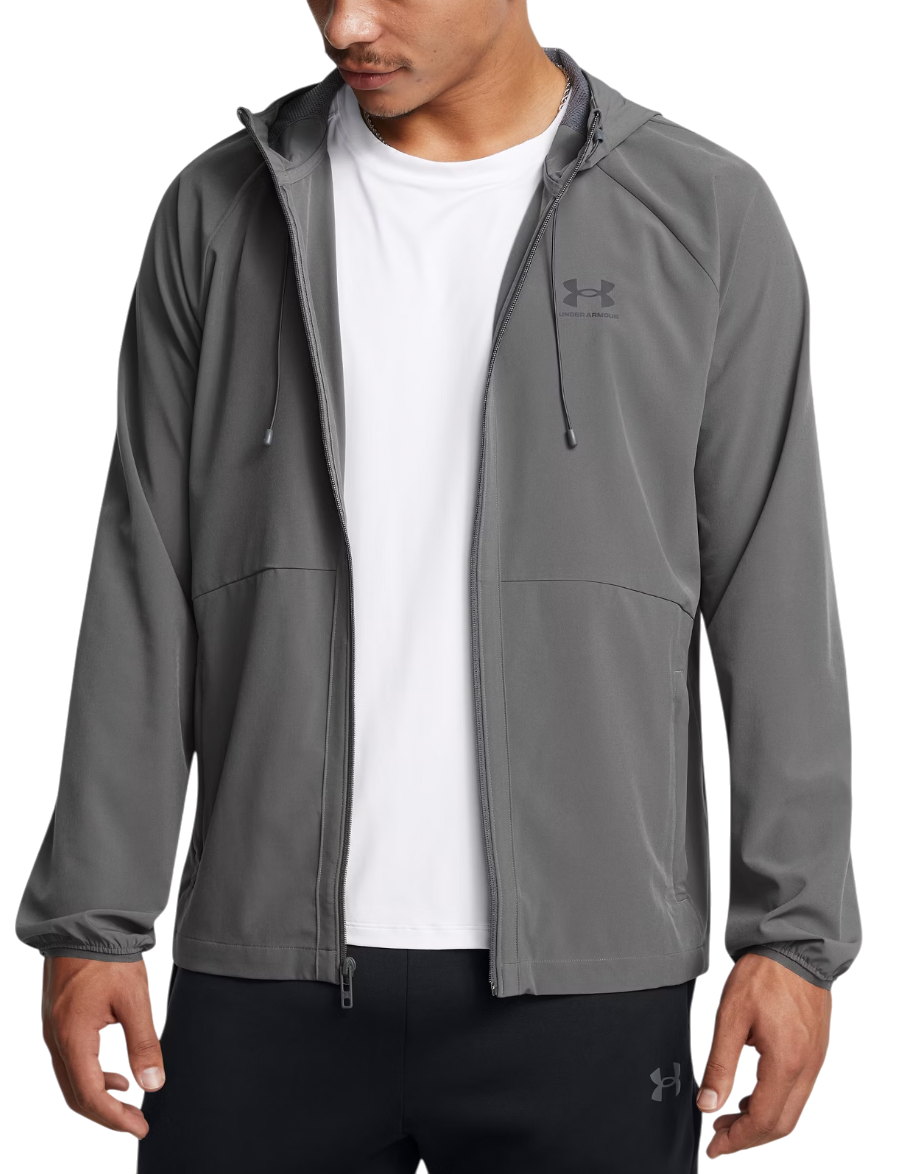Vindjakke Under Armour UA Stretch Woven Windbreaker Jacket Grå | 6003001-025, 0