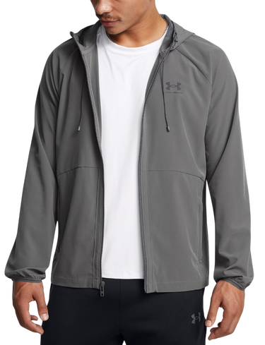 Vindjakke Under Armour UA Stretch Woven Windbreaker Jacket Grå | 6003001-025, 0