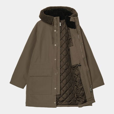 Parka Carhartt WIP Siberia Hooded Parka with Faux Fur Lining Vitola Grøn | I035365_5, 6