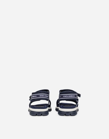 Sneakers og sko Dolce & Gabbana Technical Fabric Sandals With DG Logo For First Steps Mørkeblå | DL0068AY2338D600, 2