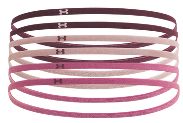 Tilbehør Under Armour Mini Elastic Headbands 6-Pack Bourgogne | 1389932-602, 0