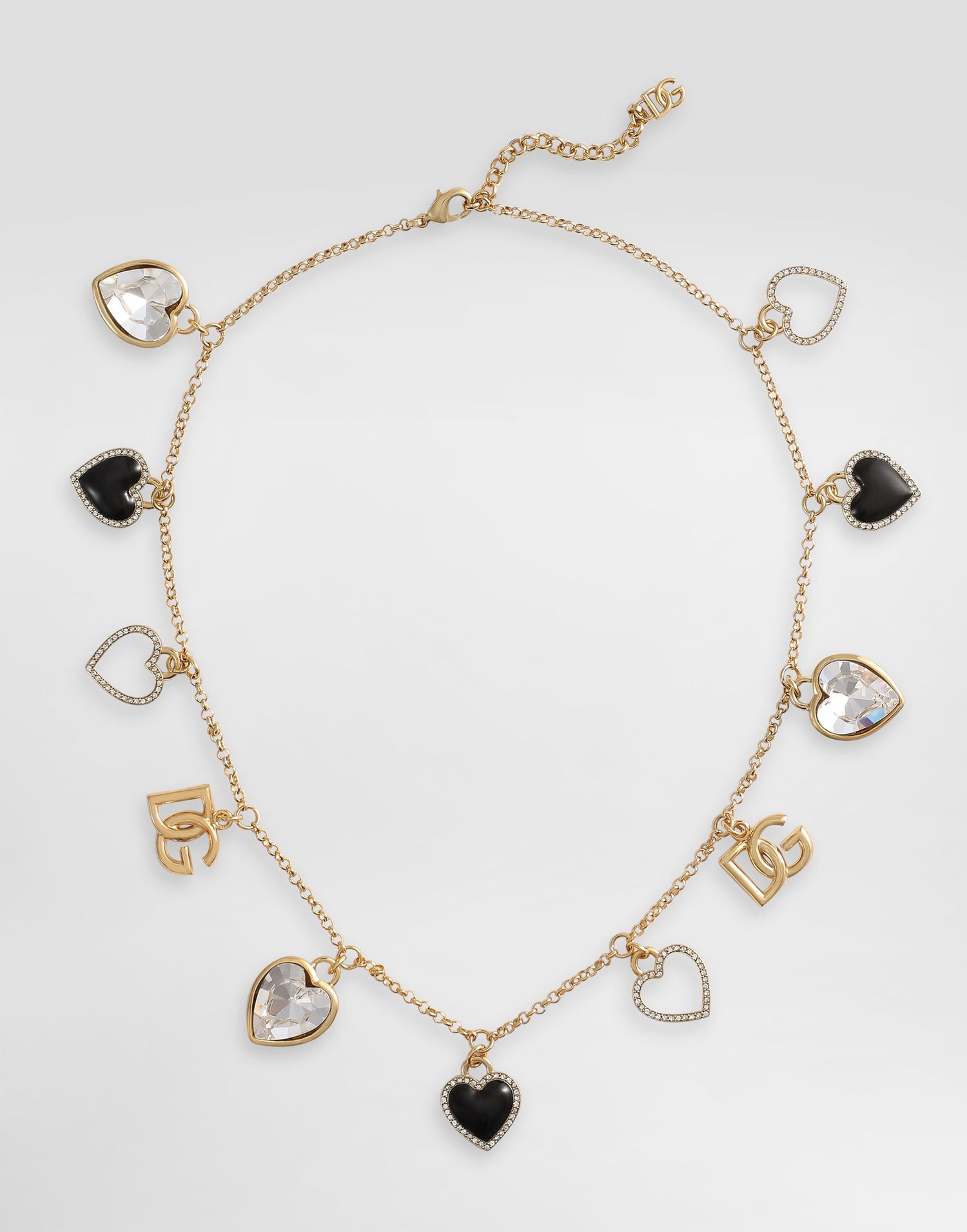 Halskæde Dolce & Gabbana Dolce & Gabbana Hearts Gold Metal Necklace Metalisk | WNR6I2W1111ZOO00, 0