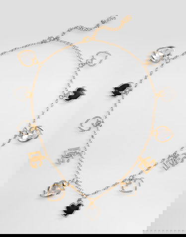 Halskæde Dolce & Gabbana Dolce & Gabbana Hearts Gold Metal Necklace Metalisk | WNR6I2W1111ZOO00, 0