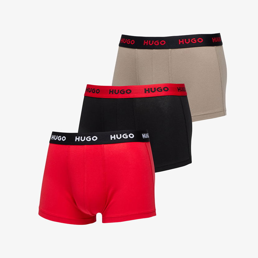 Boksere BOSS Hugo Boss 3-Pack Trunks Sort | 50532611-979