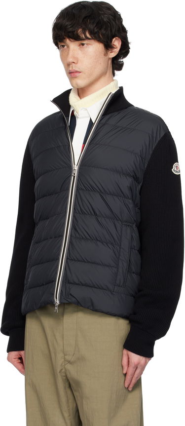 Puffer jakke Moncler Moncler Padded Zip-Up Down Jacket Sort | K10919B00006M1367, 3