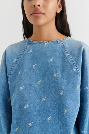 Sweatshirt AXEL ARIGATO Daisy Script A Sweatshirt Blå | A2162001, 5