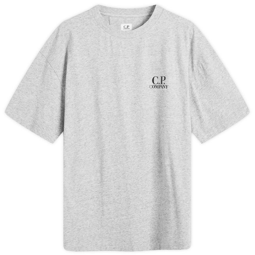 T-shirt C.P. Company Logo Print T-Shirt Grå | 19CMTS103A-005100W-M94