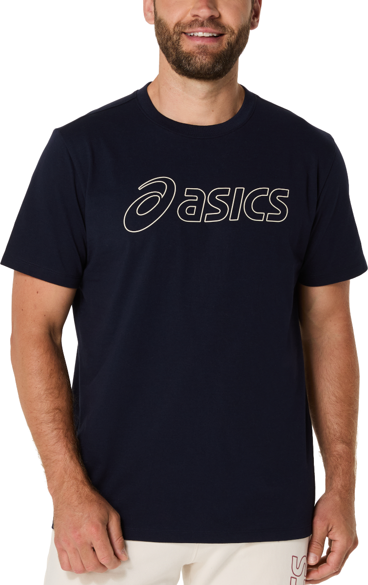 T-shirt Asics Big Logo Graphic Short Sleeve T-Shirt Mørkeblå | 2031e188-403, 0