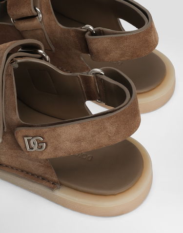 Tilbehør Dolce & Gabbana Dolce & Gabbana Suede Sandals Brun | A80492AT44180024, 3