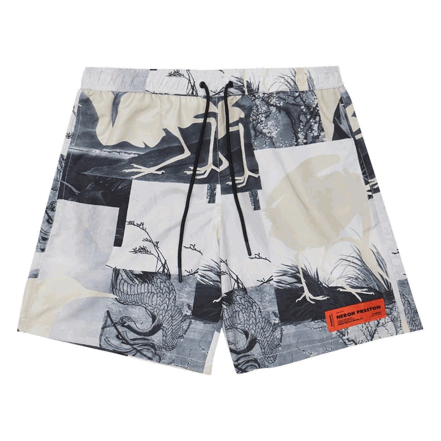 Badetøj HERON PRESTON Cutout Swimshorts Grå | HMFA005S21FAB0020900, 0