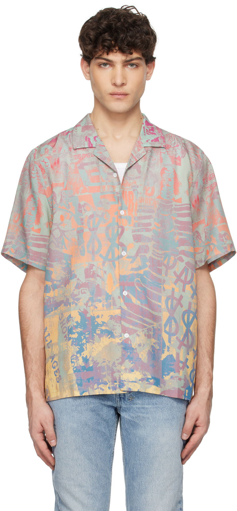 Skjorte Ksubi Ksubi Ikon Mania Resort Shirt Flerfarvet | MPS25SH014