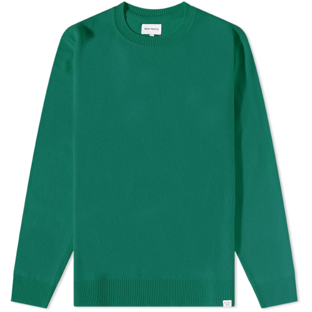 Sweater NORSE PROJECTS Sigfred Lambswool Crew Knit Grøn | N45-0345-8082, 0