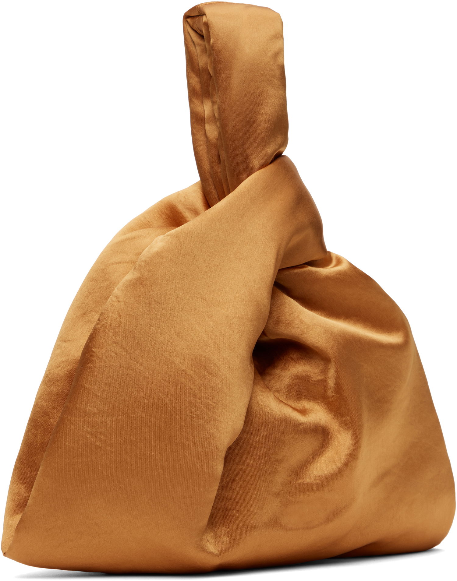 Håndtaske Nanushka Nanushka Jen Knotted Satin Pouch Brun | NW25RSBG02419, 1
