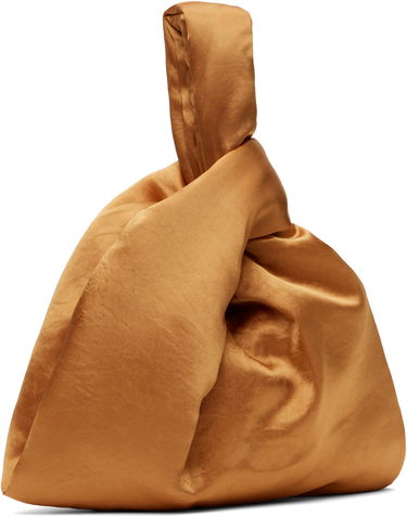Håndtaske Nanushka Nanushka Jen Knotted Satin Pouch Brun | NW25RSBG02419, 1