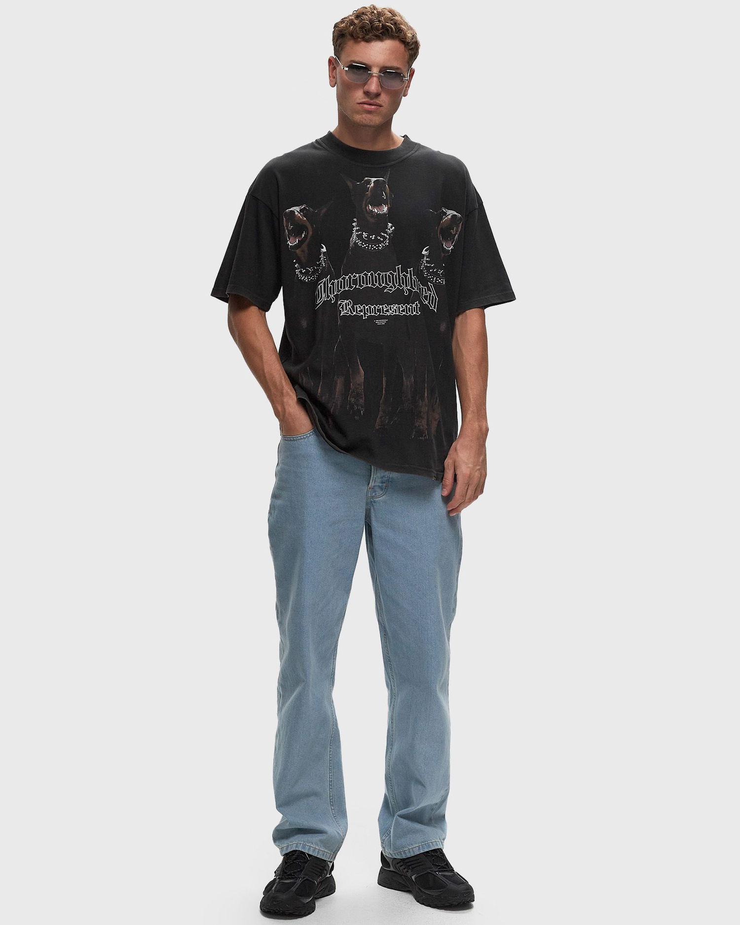 T-shirt Represent Clo Represent THOROUGHBRED TEE Sort | MLM41135-003, 1