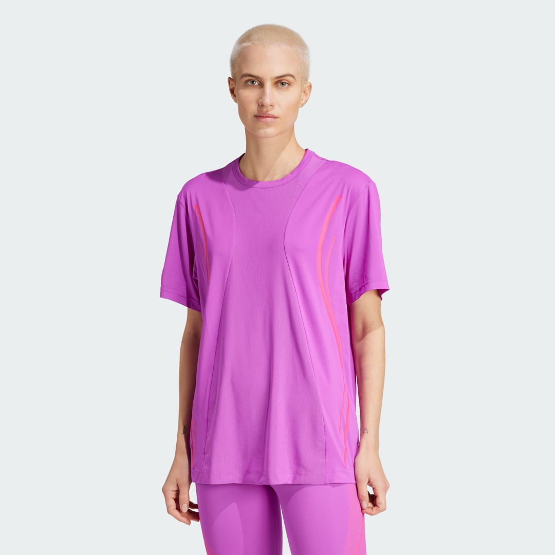 T-shirt adidas Performance Stella McCartney x TruePace Running Lilla | IW1149, 0